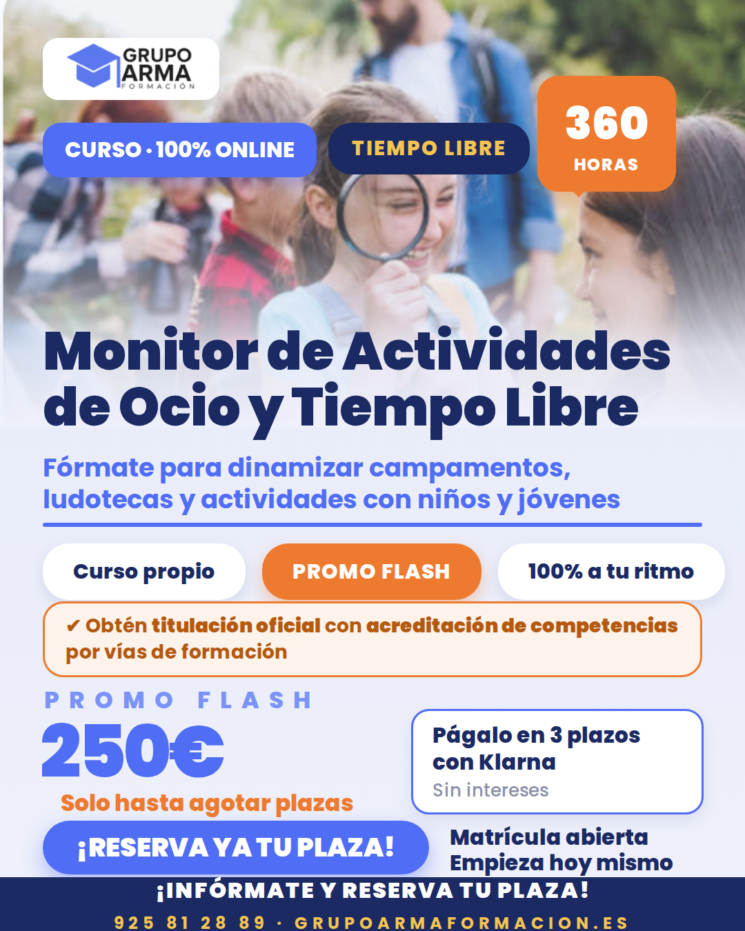Monitor de actividades de Ocio y Tiempo Libre