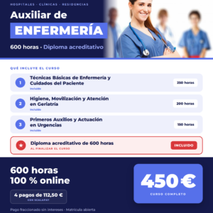 Auxiliar de Enfermería 600H